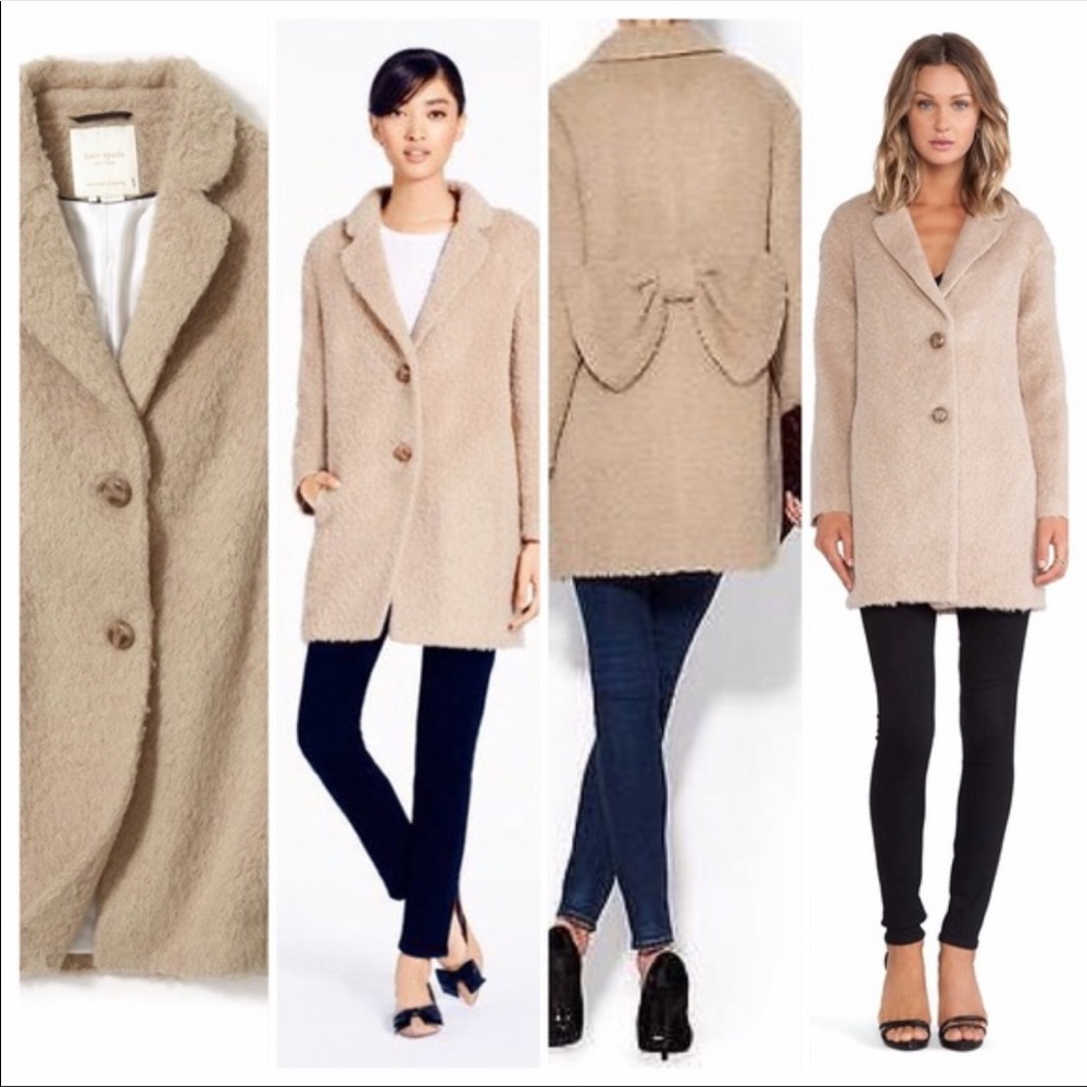 Kate Spade Cream Teddy Jacket